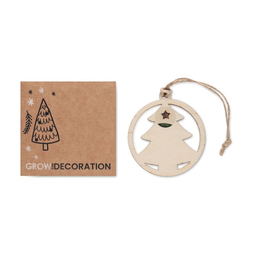 [CX1555] ARSEED - in Legno Tree Shape Hanger