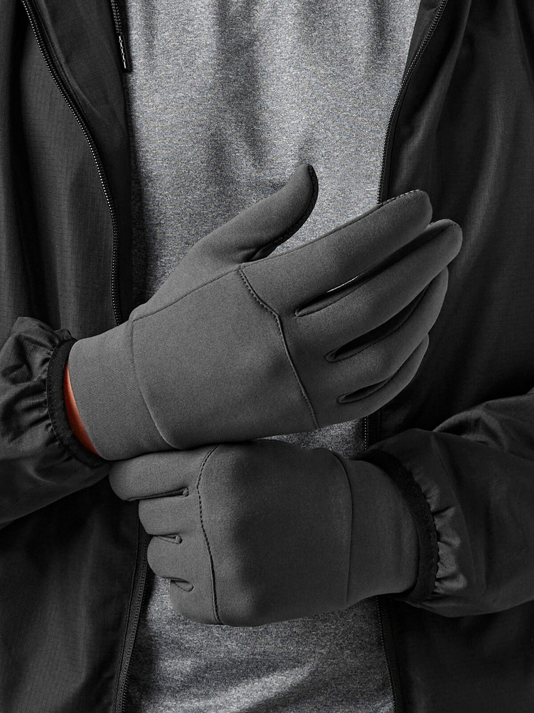 Guanti softshell sportivi traspiranti e touchscreen
