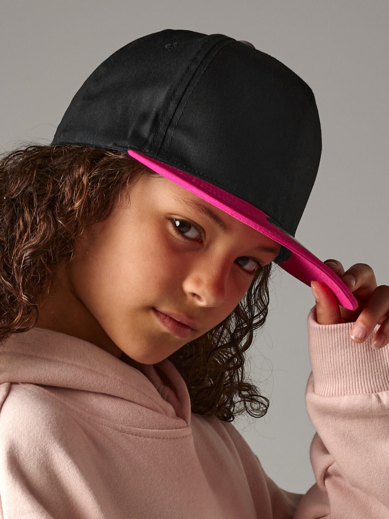 Cappellino snapback in cotone twill per ragazzi