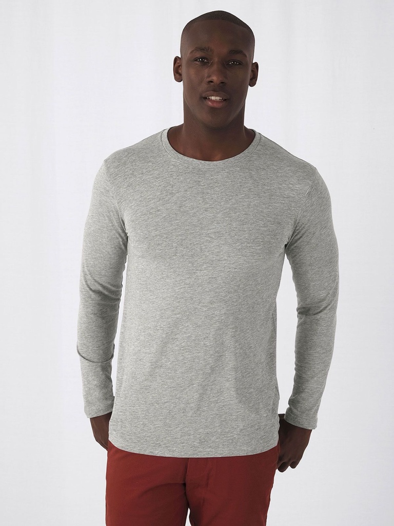T-shirt a maniche lunghe in cotone organico