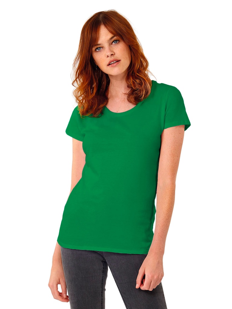T-shirt da donna in cotone ring-spun sfiancata