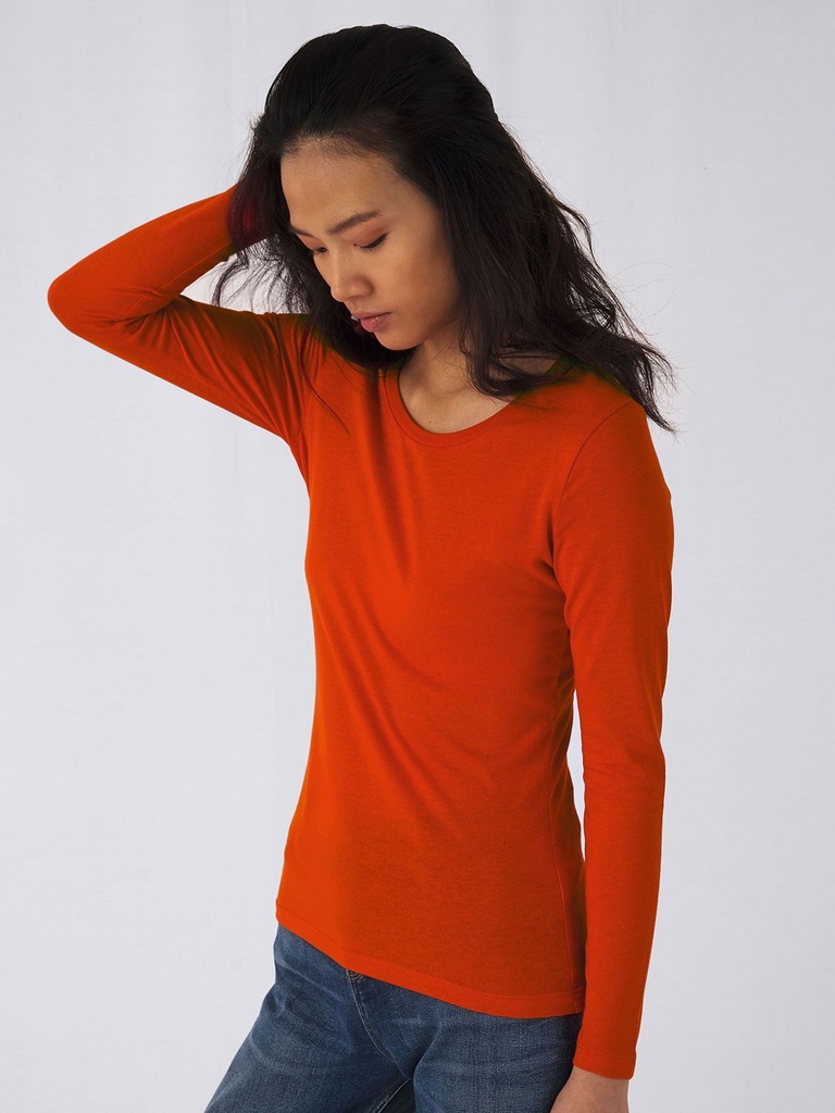 T-shirt a maniche lunghe in cotone organico da personalizzare