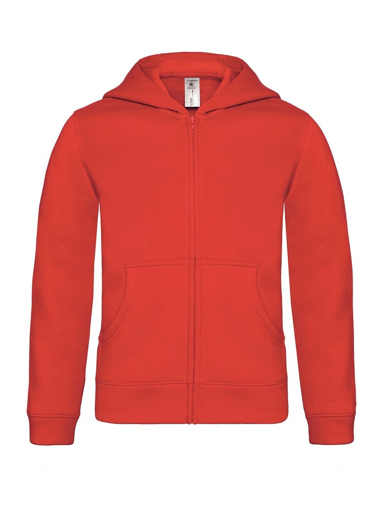 Felpa con cappuccio e zip per bambini