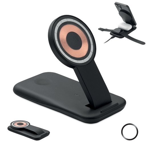 [MO2749] PennaDOLESS - 3 in 1 Wireless Caricatore 15w